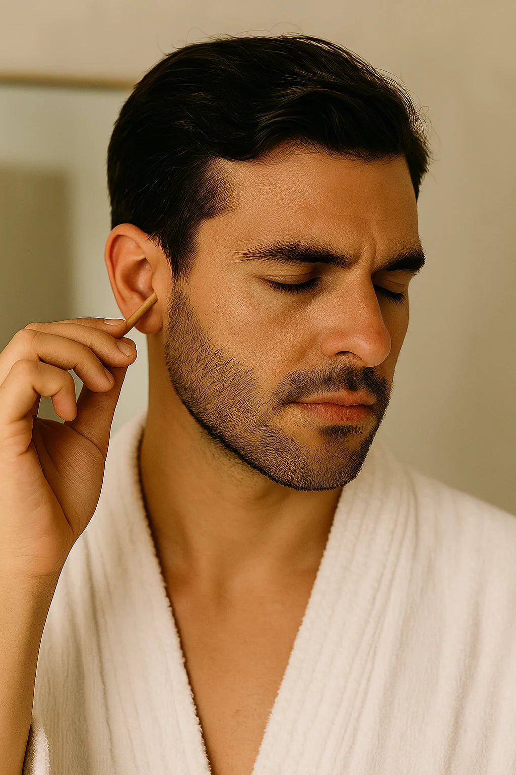 - Cure oreille / Coton - tige réutilisable zéro déchet en bois pour nettoyer les oreilles - Lowreka