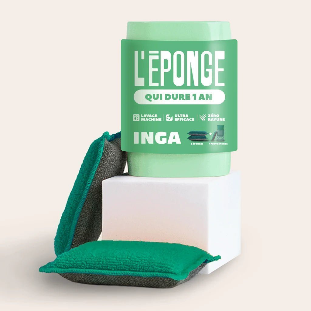 Les éponges - Duo d'éponges lavables et réutilisables - Lowreka