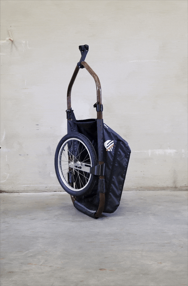 Remorque de vélo Maïna en lin 16"