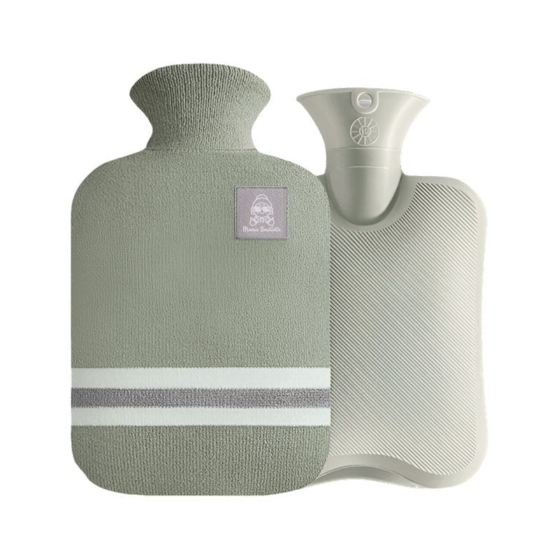 Bouillotte - Bouillotte à eau habillée cotton : conserve la chaleur pendant 8 heures - Lowreka