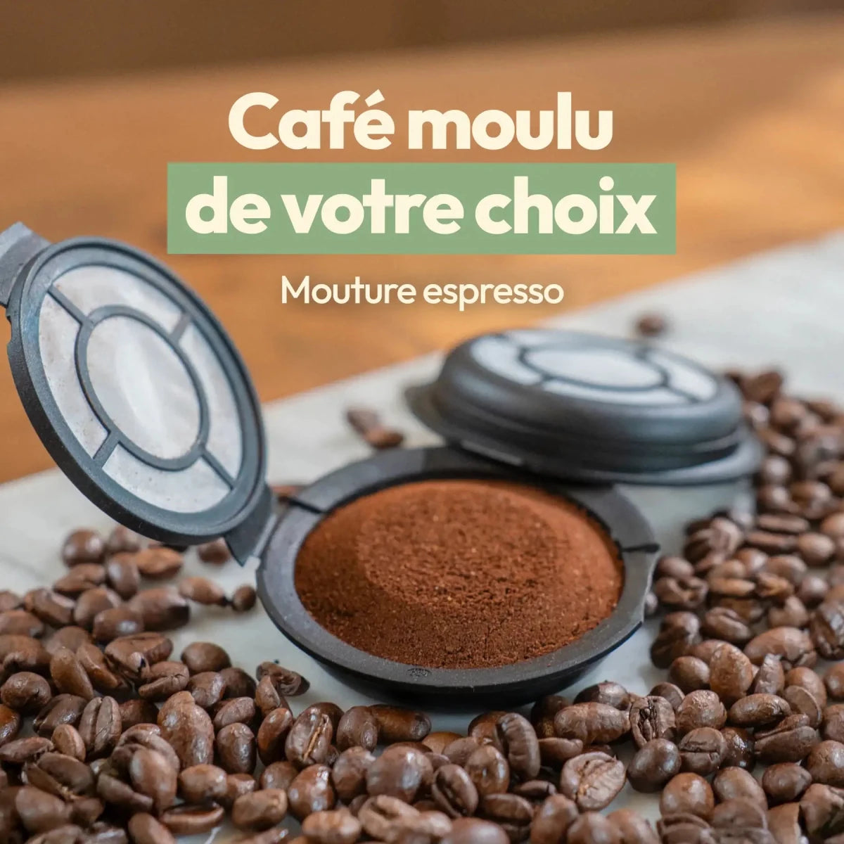 - Capsules réutilisables Senseo Caps'Me en plastique alimentaire - Lowreka