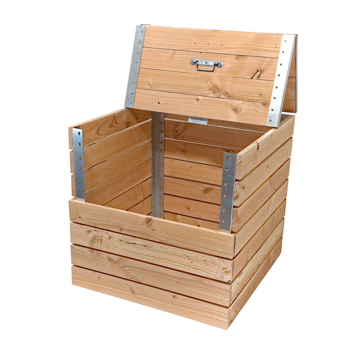  - Composteur Bois Et Métal Compost Nature - 365 Litres - Lowreka