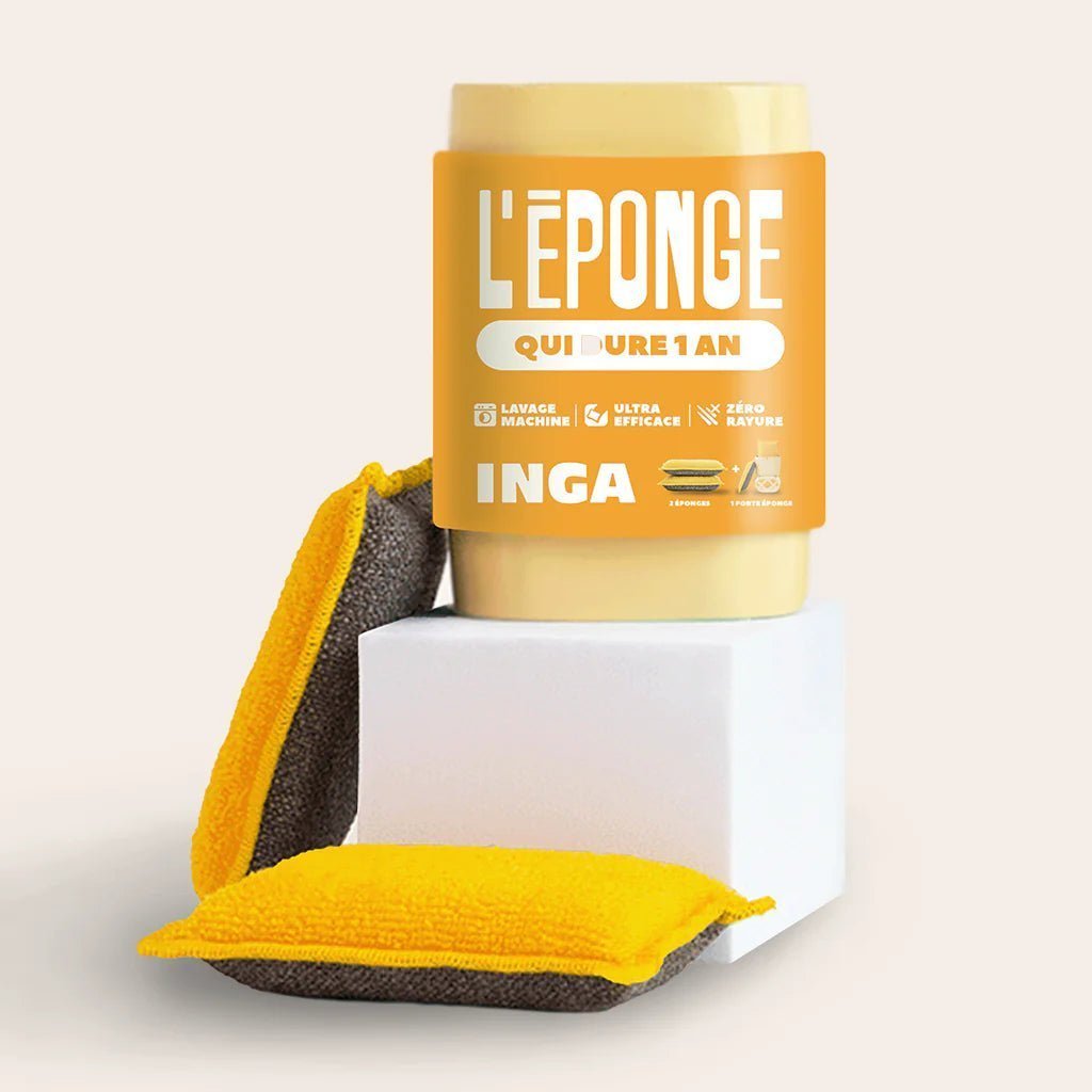 Les éponges - Duo d'éponges lavables et réutilisables - Lowreka