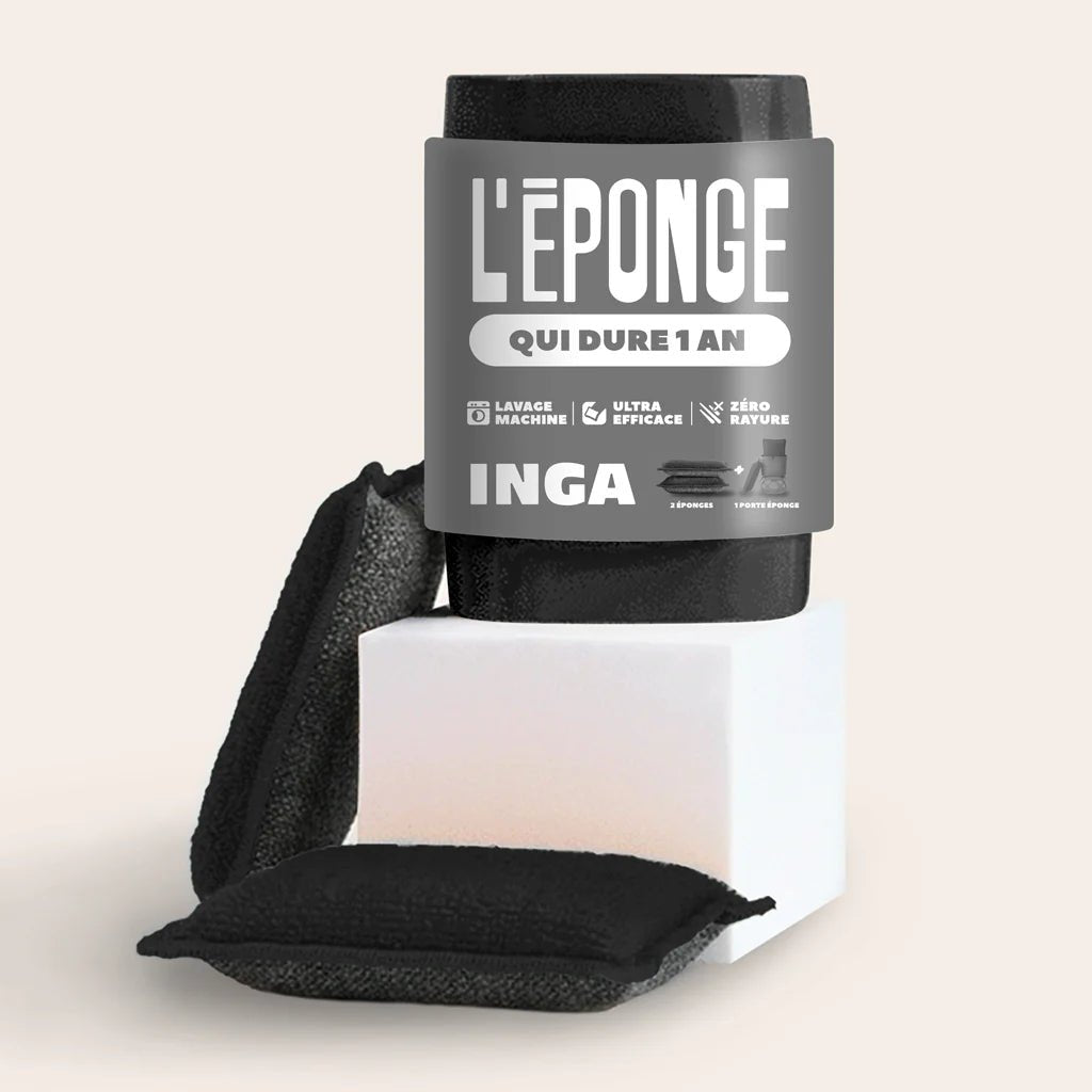 Les éponges - Duo d'éponges lavables et réutilisables - Lowreka