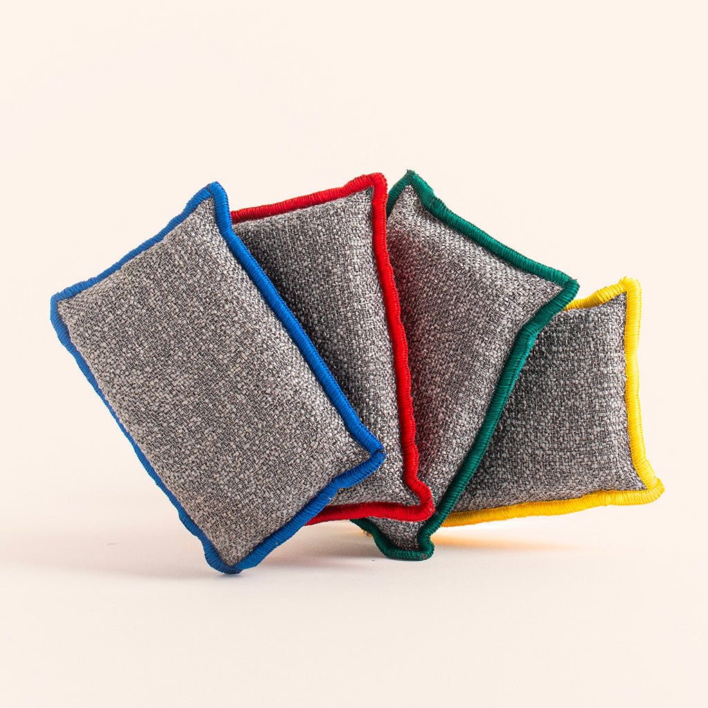 Les packs - Pack éponges lavables 4 couleurs - Lowreka
