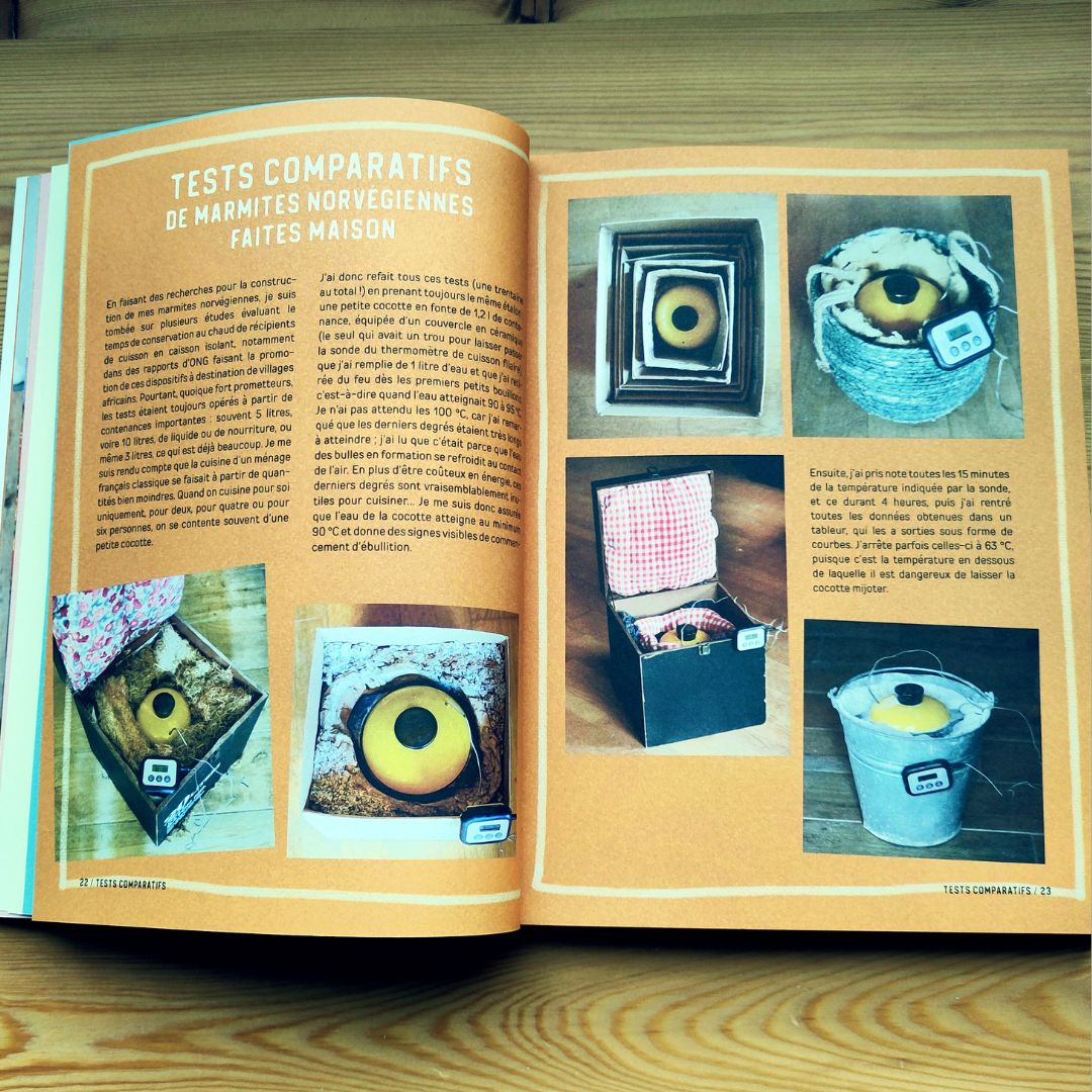  - Livre : Marmite norvégienne, la magie de la cuisson low - tech en caisson isolant - Lowreka