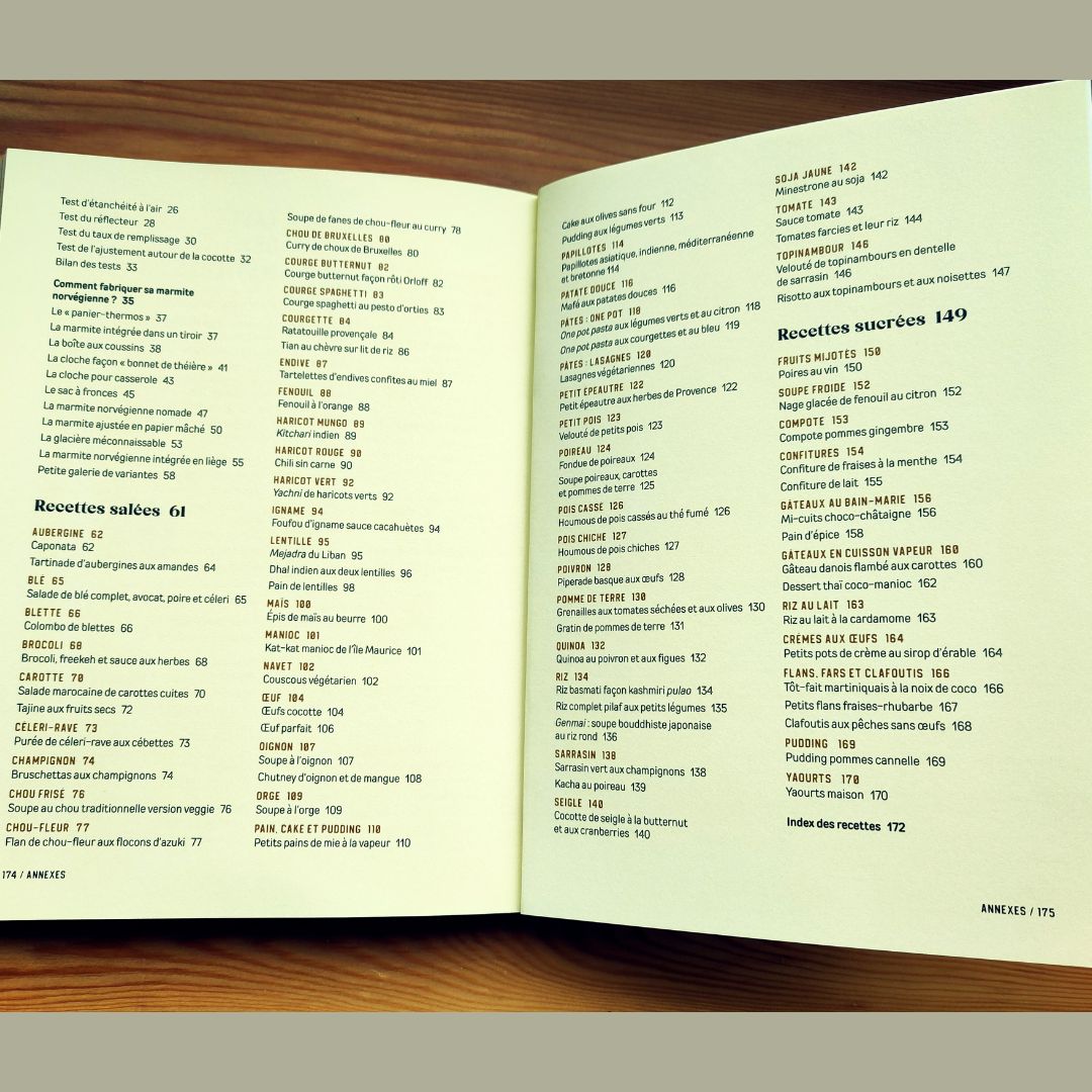  - Livre : Marmite norvégienne, la magie de la cuisson low - tech en caisson isolant - Lowreka