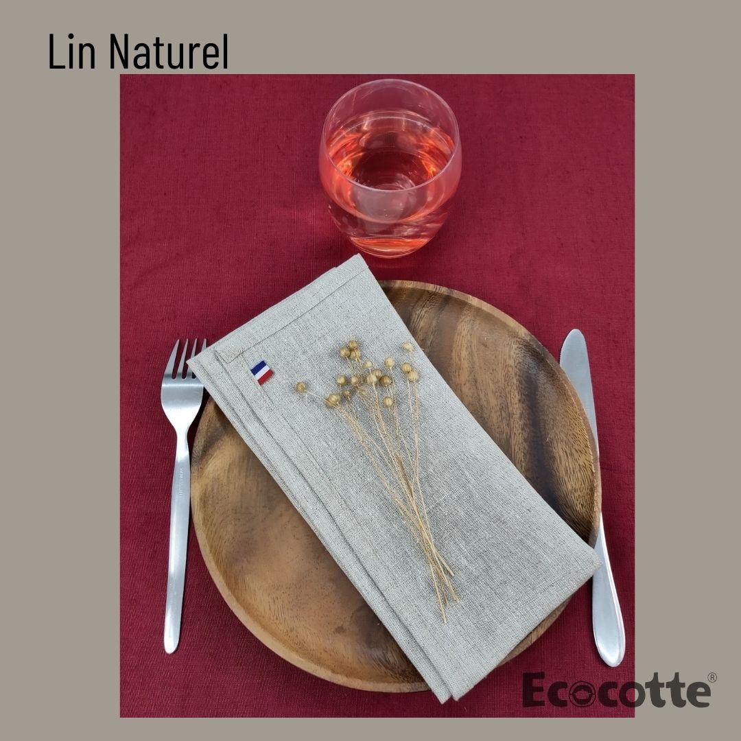  - Lot de 6 Serviettes en lin français - Lowreka