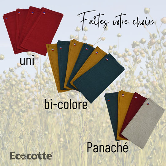  - Lot de 6 Serviettes en lin français - Lowreka