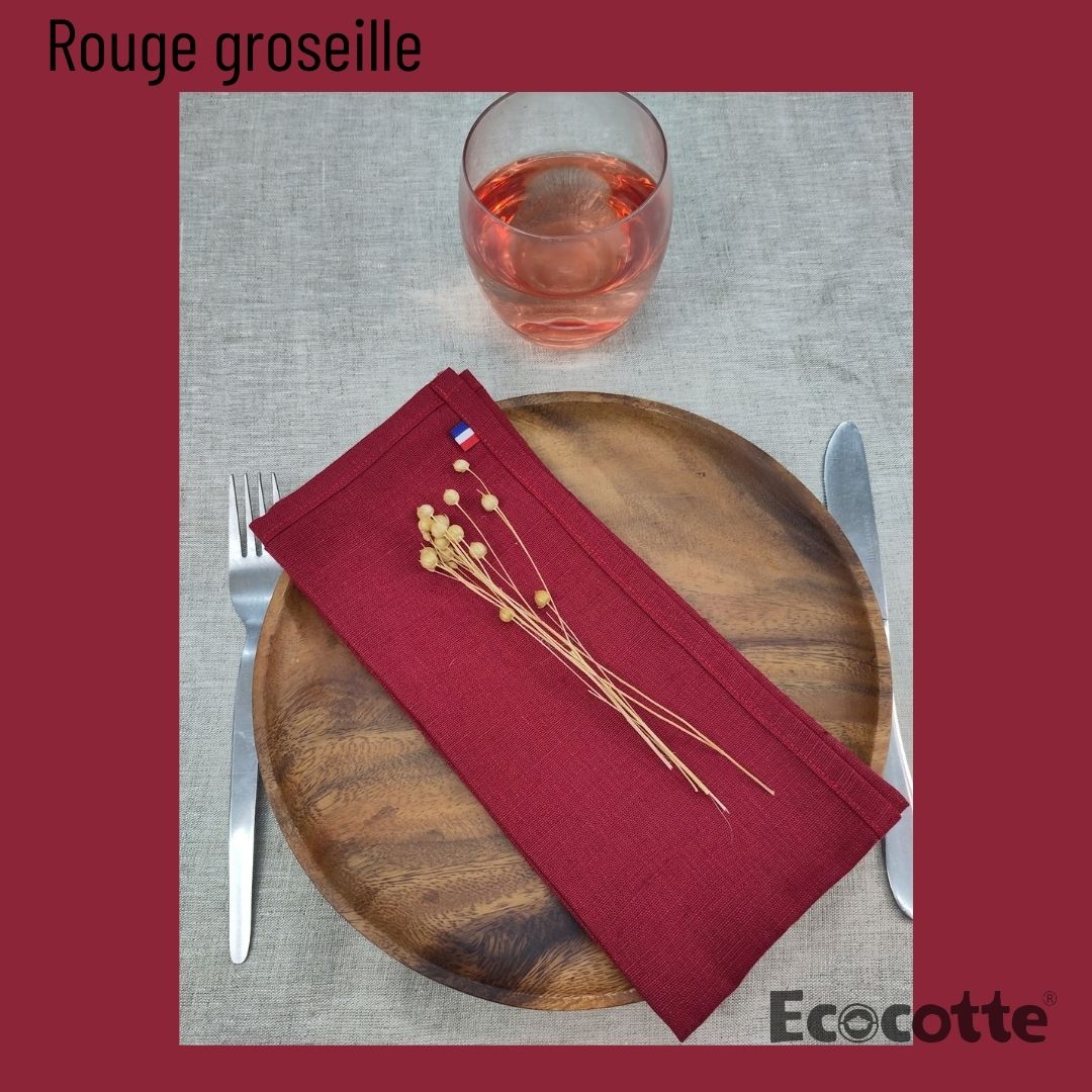  - Lot de 6 Serviettes en lin français - Lowreka