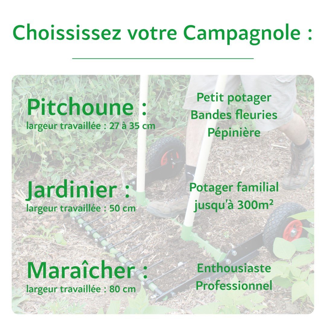 Physical - La Méga Campagnole "Maraîcher" contre dents fixes 100cm - Lowreka