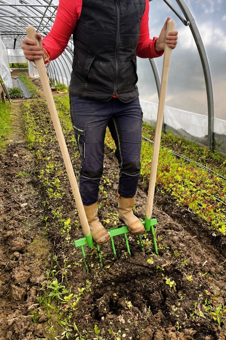 Physical - Odinette arboriste / pépinériste pour décompacter, aérer et structurer le sol - Lowreka