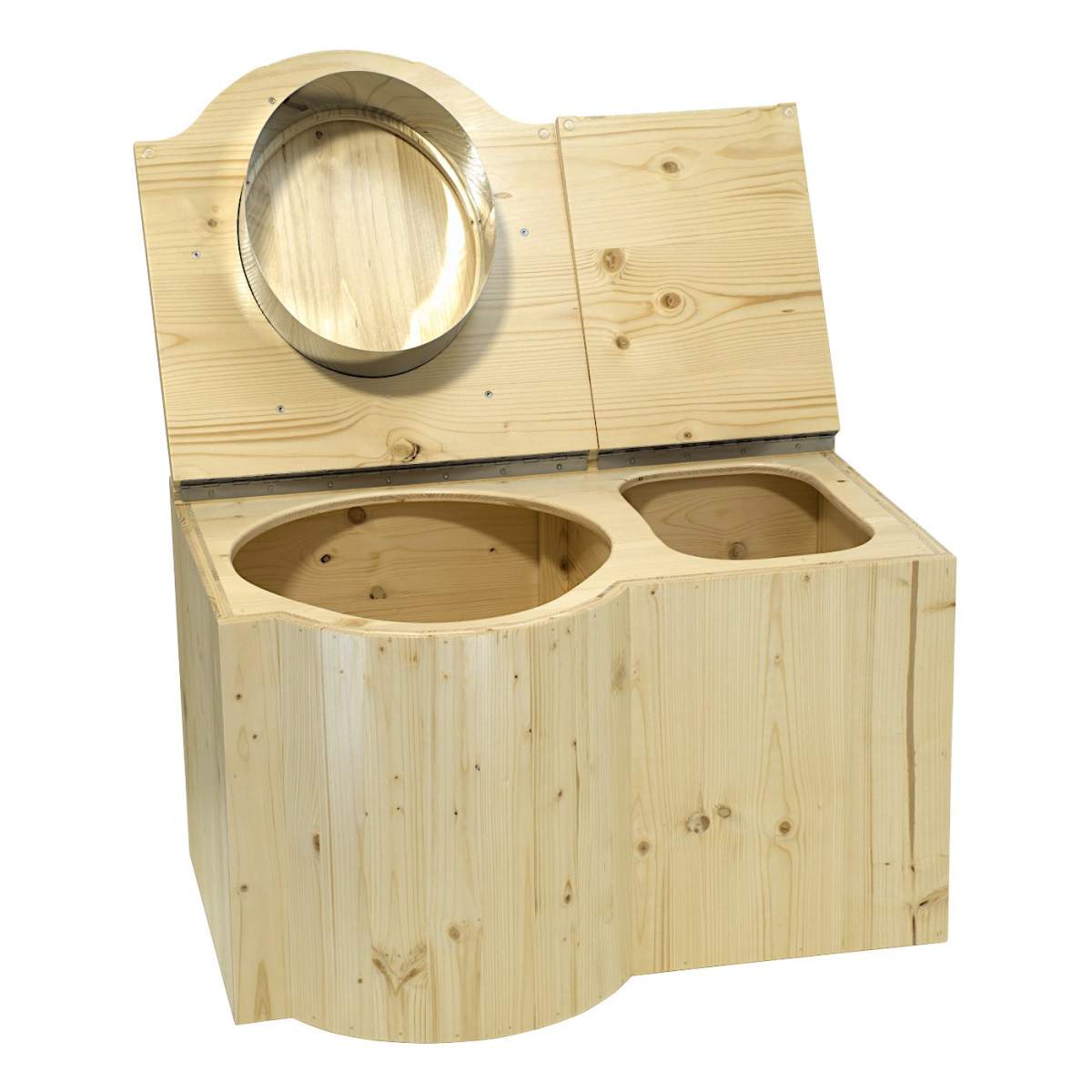  - Toilettes sèches à compost avec bac à copeaux intégré de 33L - Le Papillon - Lowreka