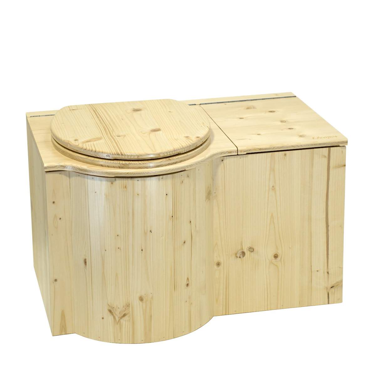  - Toilettes sèches à compost avec bac à copeaux intégré de 33L - Le Papillon - Lowreka