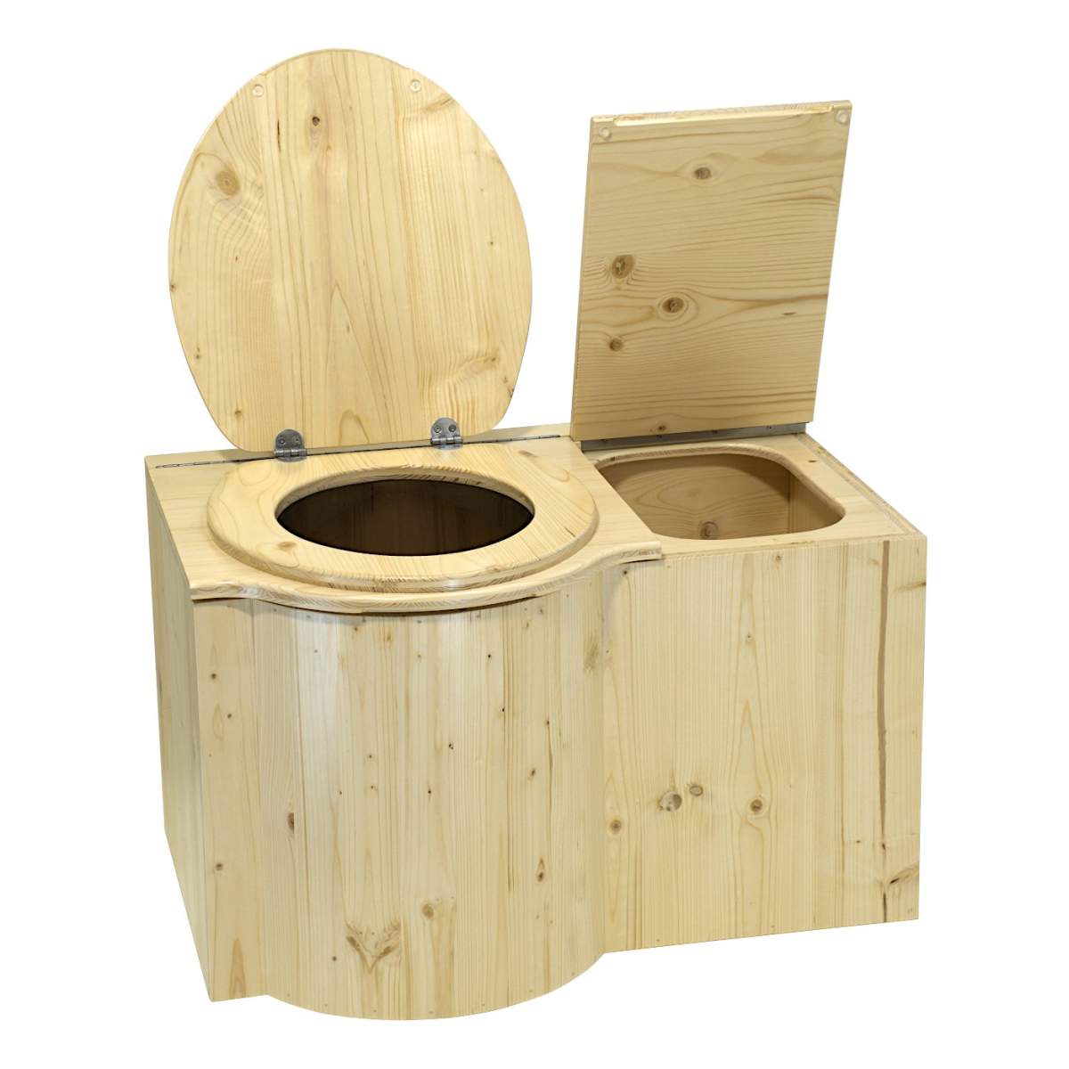  - Toilettes sèches à compost avec bac à copeaux intégré de 33L - Le Papillon - Lowreka