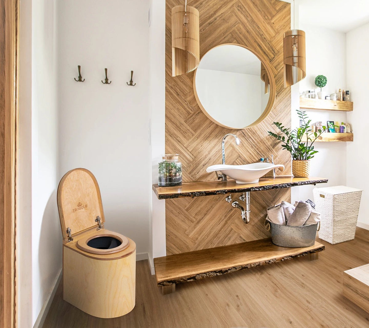  - Toilettes sèches en bois de qualité à séparation - LunaBloem - Lowreka