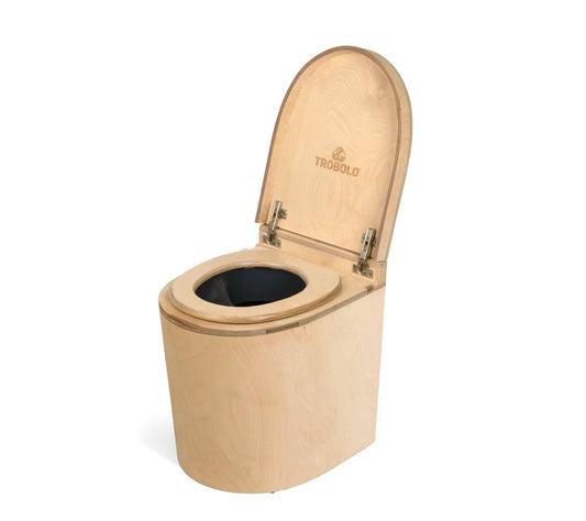  - Toilettes sèches fixes en bois évacuation urines extérieur et ventilation - TinyBloem - Lowreka
